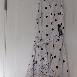 **NWT** Polka Dot High Lo Shirt Dress